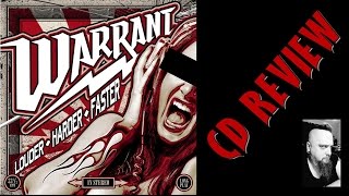 WARRANT - LOUDER HARDER FASTER (CD REVIEW) DAILY VLOG