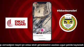 Türkiye Barolar Birliği  Enkaz Radarı uygulaması