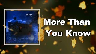 Eddie Vedder - More Than You Know (Lyrics)