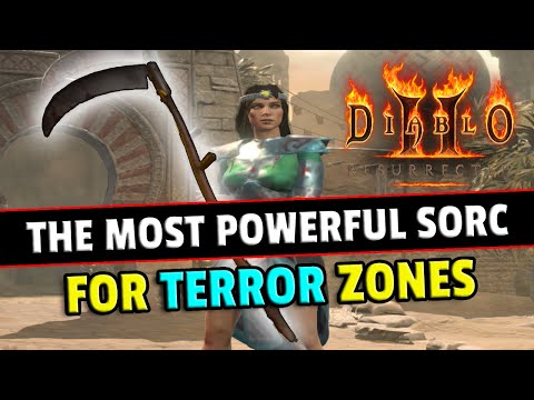 THIS SORC SHREDS ANYTHING !! Nova with Infinity scythe - Diablo 2 resurrected