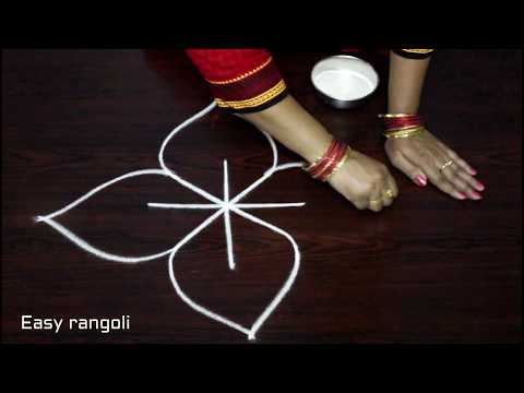 easy free hand rangoli designs * simpl rangoli with out dots * friday kolam *muggulu * rangavalli