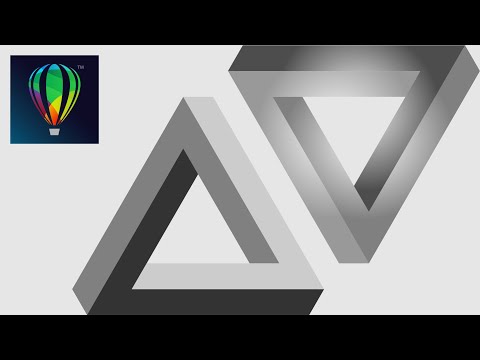 Design an "Impossible" Triangle in CorelDraw in 2 Minutes | Easy Flat Design