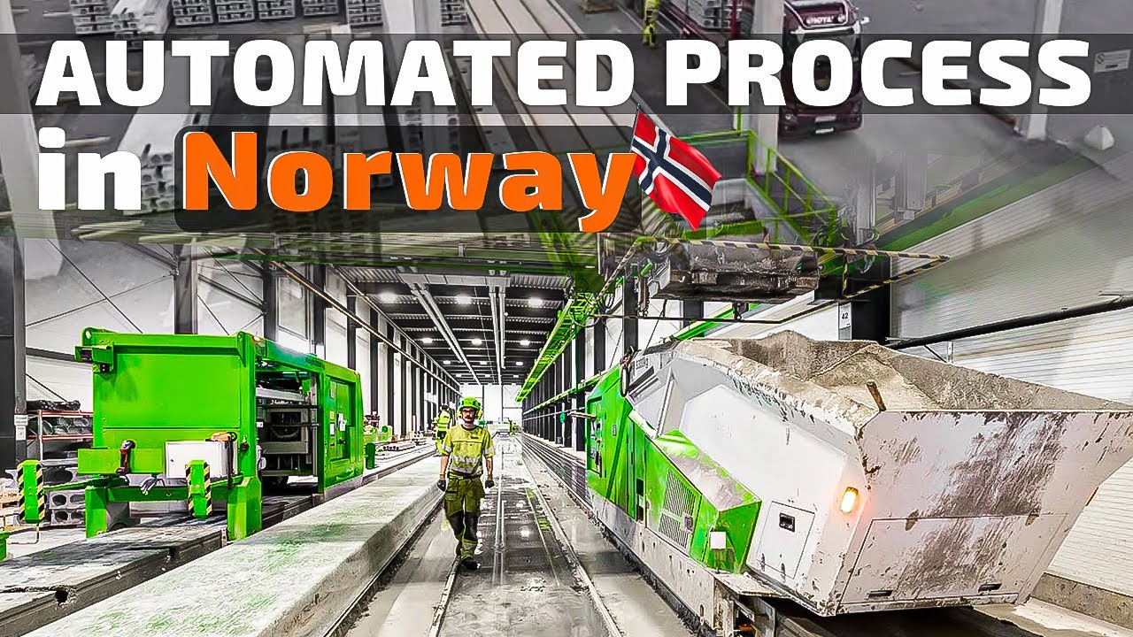 Automated precast hollow core plant: Contiga, Norway