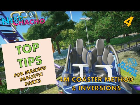 #4 -4m Coaster Method - Planet Coaster Tutorial - Realistic Looking Parks in Planet Coaster