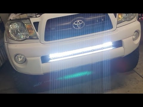 How to install LED light bar in the bumper on 2nd gen Toyota Tacoma
