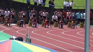 静岡県中学選抜陸上競技大会　男子100m　予選６組