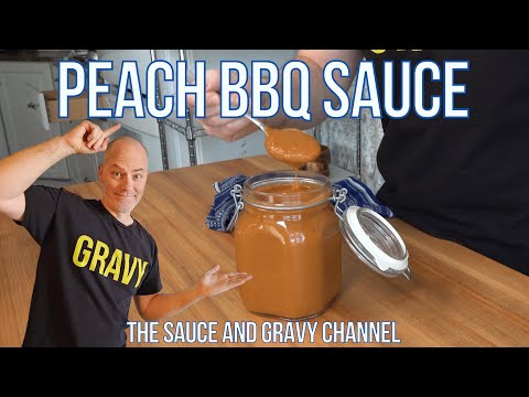 Peach BBQ Sauce | Homemade Peach BBQ Sauce | BBQ Sauce Recipe | How to Make Peach BBQ Sauce