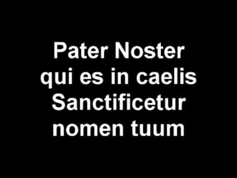 Our Father - Prayer of the Lord in Latin