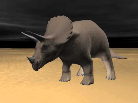 3d animations triceratops eating grass  amtanimator