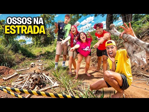 ENCONTRAMOS OSSOS ESTRANHOS NO MEIO DA ESTRADA *Era de um humano ?