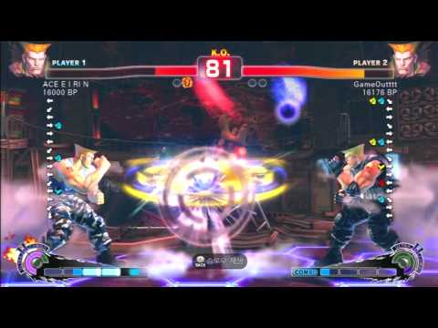 SSF4 Rank Match  ACE E I RI N (GU)  vs  GameOutttt (GU)