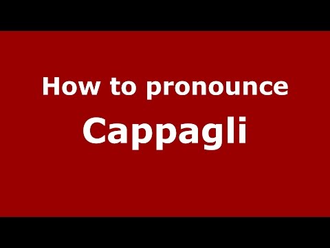 How to pronounce Cappagli (Spanish/Argentina) - PronounceNames.com