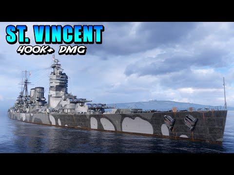 Battleship ST Vincent: EU second damage with 400k+