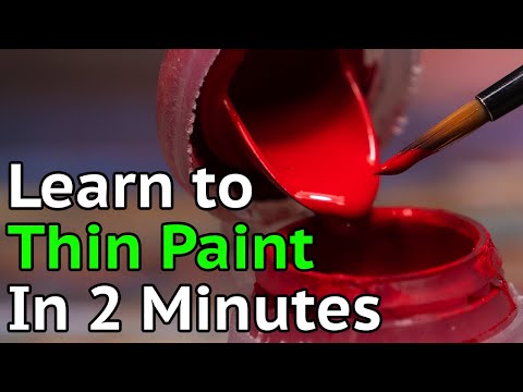 How to Thin Your Paints in 2 Minutes