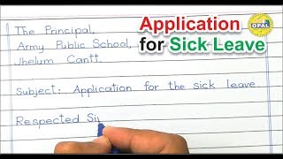 Application for the Sick Leave