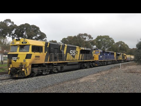 EMD Workhorses to the border / SSR 5KS2 Grain Train Border Chase