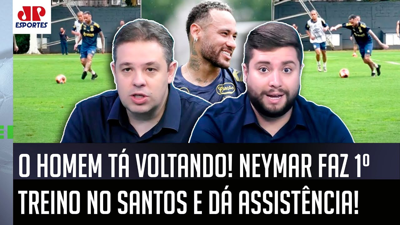 "TEM VÍDEO! DEU PRA VER que o Neymar no treino do Santos já..." OLHA esse DEBATE antes da ESTREIA!