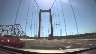 preview picture of video 'Vallejo, California - Crossing the Carquinez Bridge HD (2014)'