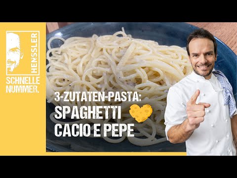 Schnelles Spaghetti Cacio e Pepe Rezept von Steffen Henssler | Günstige Rezepte