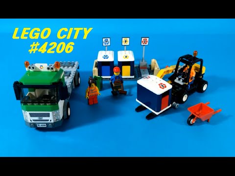 Vidéo LEGO City 4206 : Le camion de recyclage