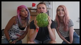 EXPLODING WATERMELON CHALLENGE! w/ LdShadowLady & Yammy!