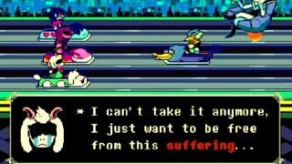 Cover art for Deltarune if Toby Fox was a good writer: