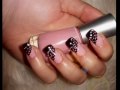 Romantic black lace nails 