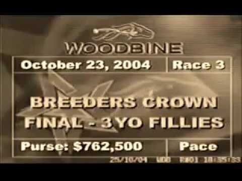 2004 Woodbine RAINBOW BLUE Breeders Crown 3YO Filly Pace Final Ron Pierce