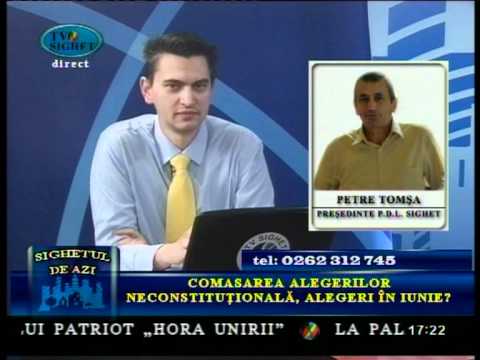 Sighetul de Azi - 25 Ianuarie 2012 - Comasarea alegerilor neconstituţională, alegeri în iunie?