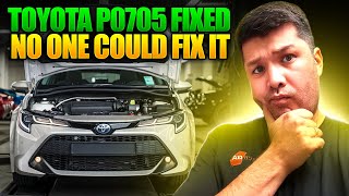 Toyota Corolla 2 Years Nightmare Is Over, p0705 Wiring problem