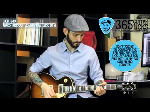 Lick 349/365 - Fancy Rockabilly Rhythm Lick in A | 365 Guitar Licks Project