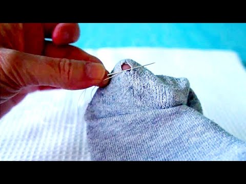 comment reparer un trou dans un pull en laine