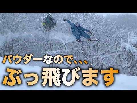 Video: パウダーが当たった日のモーニングルーティン、斑尾高原で1mくらい積もったから仕事前に滑りいったヤツらが羨ましすぎた