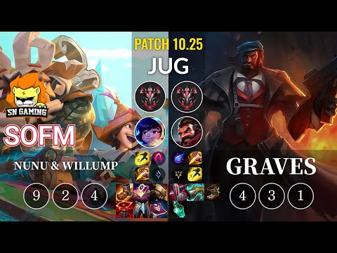 SN SofM Nunu & Willump vs Graves Jungle - KR Patch 10.25