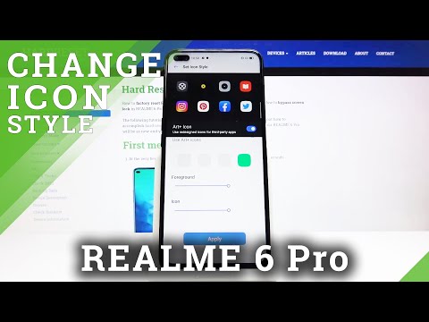 How to Change Icon Style in REALME 6 Pro - Select Icon Look