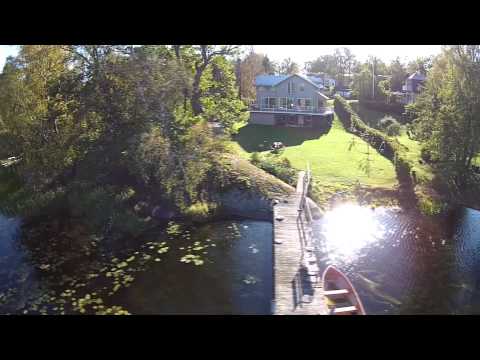 Flygfoto och film över Mellansjö Farsta sep 2014