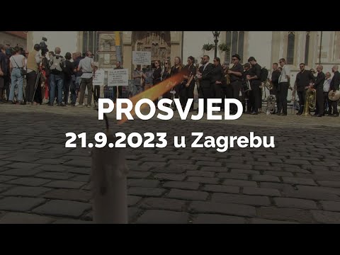 Prosvjed Primoštenaca u Zagrebu 21.09.2023.
