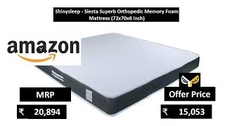 Shinysleep - Siesta Superb Orthopedic Memory Foam Mattress