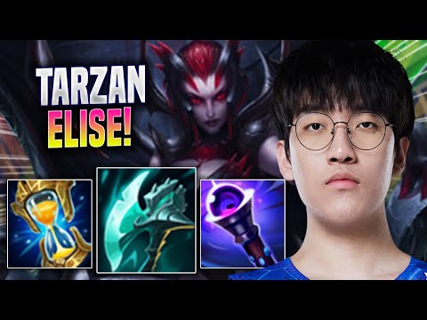TARZAN TRIES ELISE WITH NEW BUFFS! - LNG Tarzan Plays Elise JUNGLE vs Vi! | Season 2022