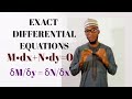 How to Solve EXACT Differential Equations