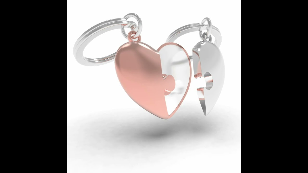 Brelok do kluczy dla zakochanych MTM304-01 3D