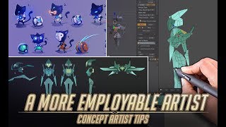 How to be a more EMPLOYABLE artist in Video Games - Concept Artist tips.