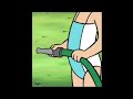 Emily Elizabeth In Her 1 Piece Blue Swimsuit Waters Her Flowers Clifford The Big Red Dog