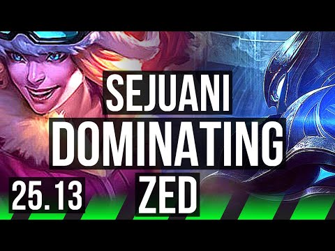 SEJUANI vs ZED (JGL) | Rank 3, Dominating | EUW Challenger | 25.13