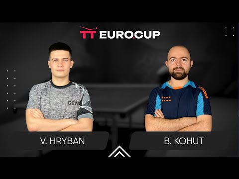 15:55 Vadym Hryban - Bohdan Kohut 04.08.2024 TT Euro.Cup Ukraine Elite. TABLE 3
