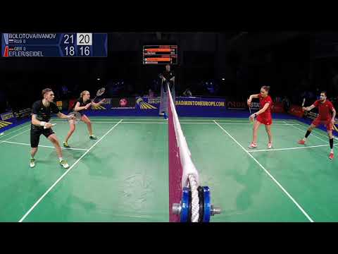Match point - Russia (Bolotova / Ivanov) vs Germany (Efler / Seidel) - EMTC 2019