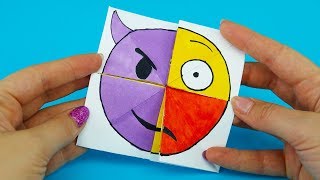 Emoji Diy Paper Magic Card | Face Changer Tutorial