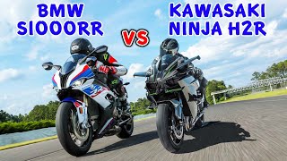 bmw s1000rr vs kawasaki h2r- Drag Race  Accelerati