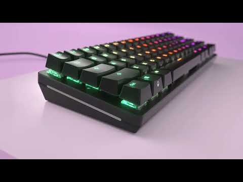 Glorious PC Gaming Race GMMK 2 viso dydžio klaviatūra | Hot-swap, Fox Switches, US, juoda video