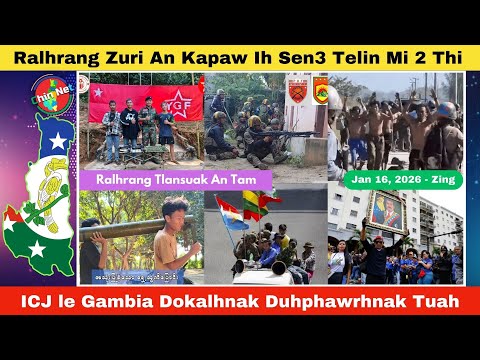 Jan 16 Zing: Ralhrang Zuri An Kapaw Ih Mi 2 An Thi. ICJ le Gambia Dokalh In Duhphawrhnak An Tuah